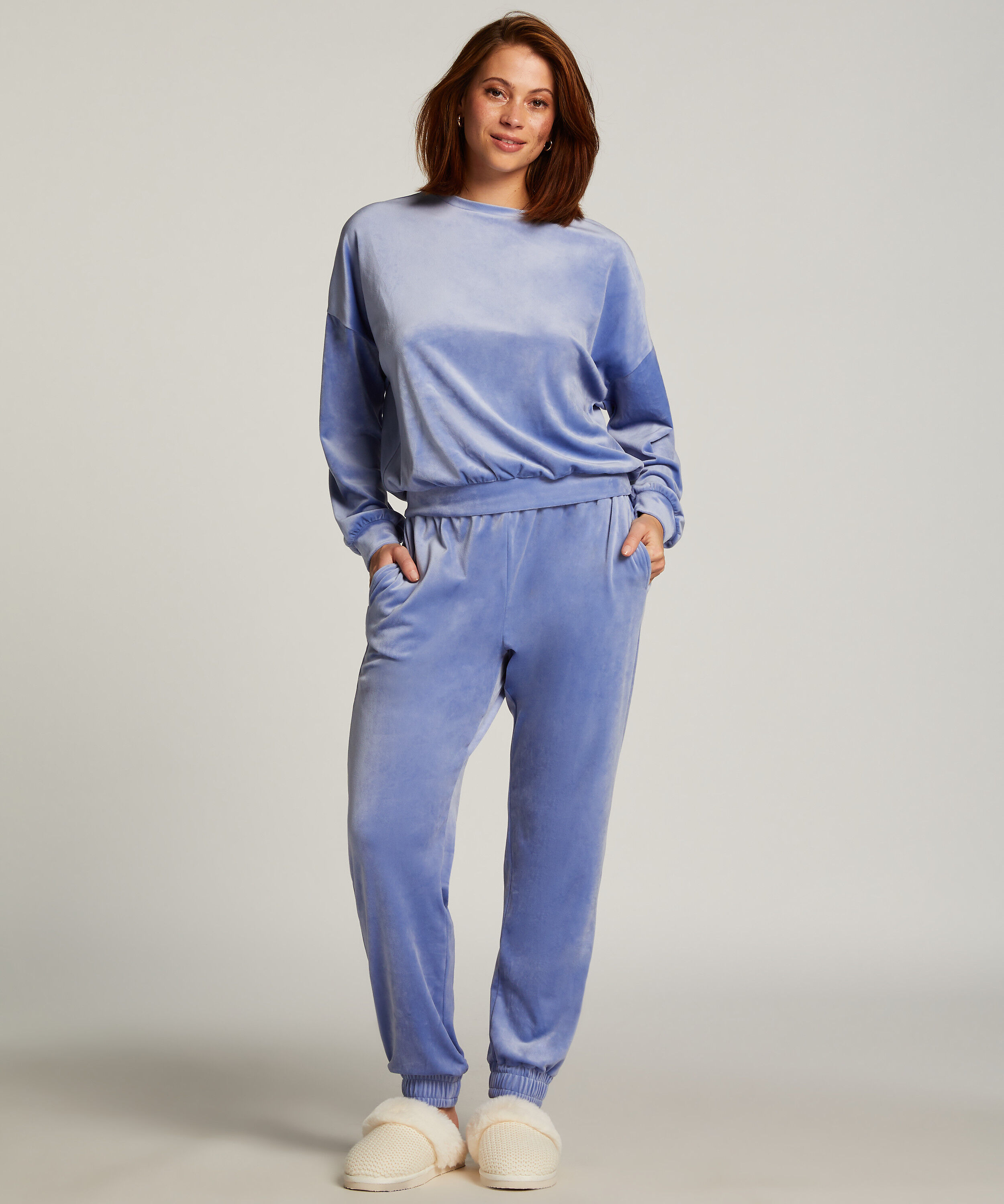 Top de terciopelo, Azul