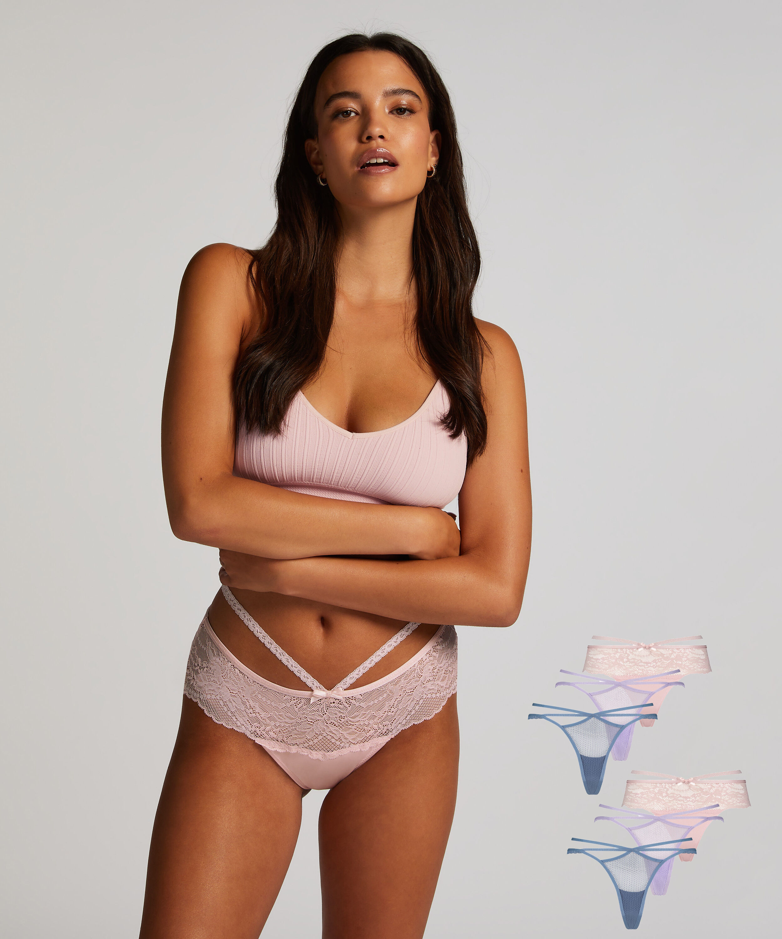 Lote de 6 braguitas brasileñas, Azul