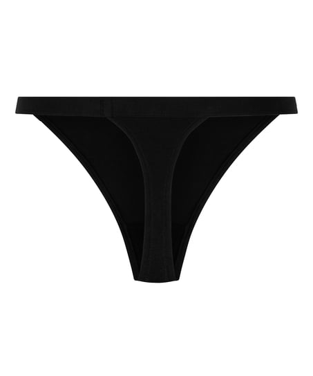 Tanga de algodón, Negro