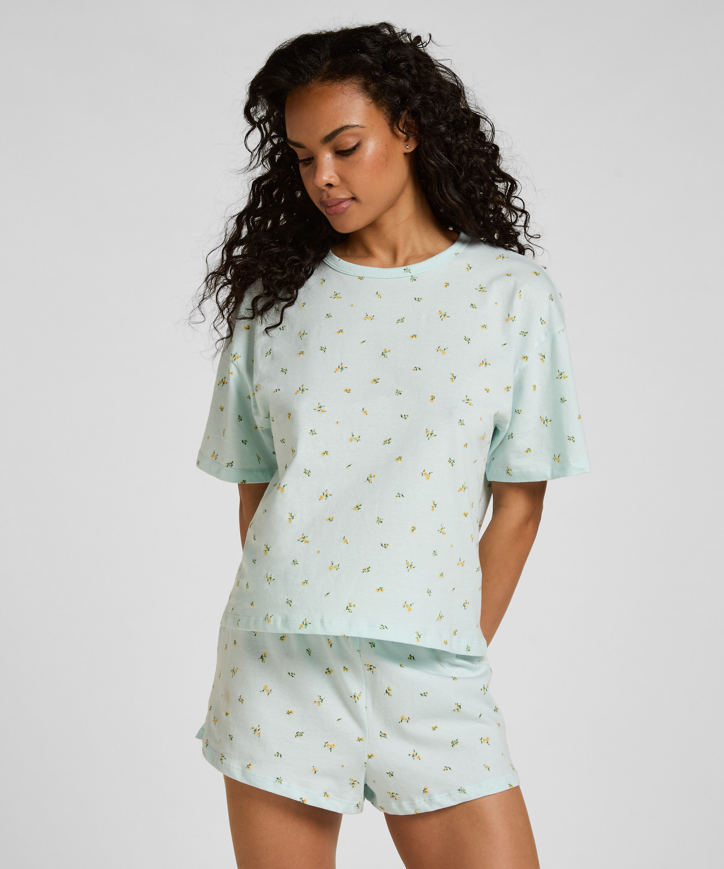 Juego de pijama de algodón, Verde