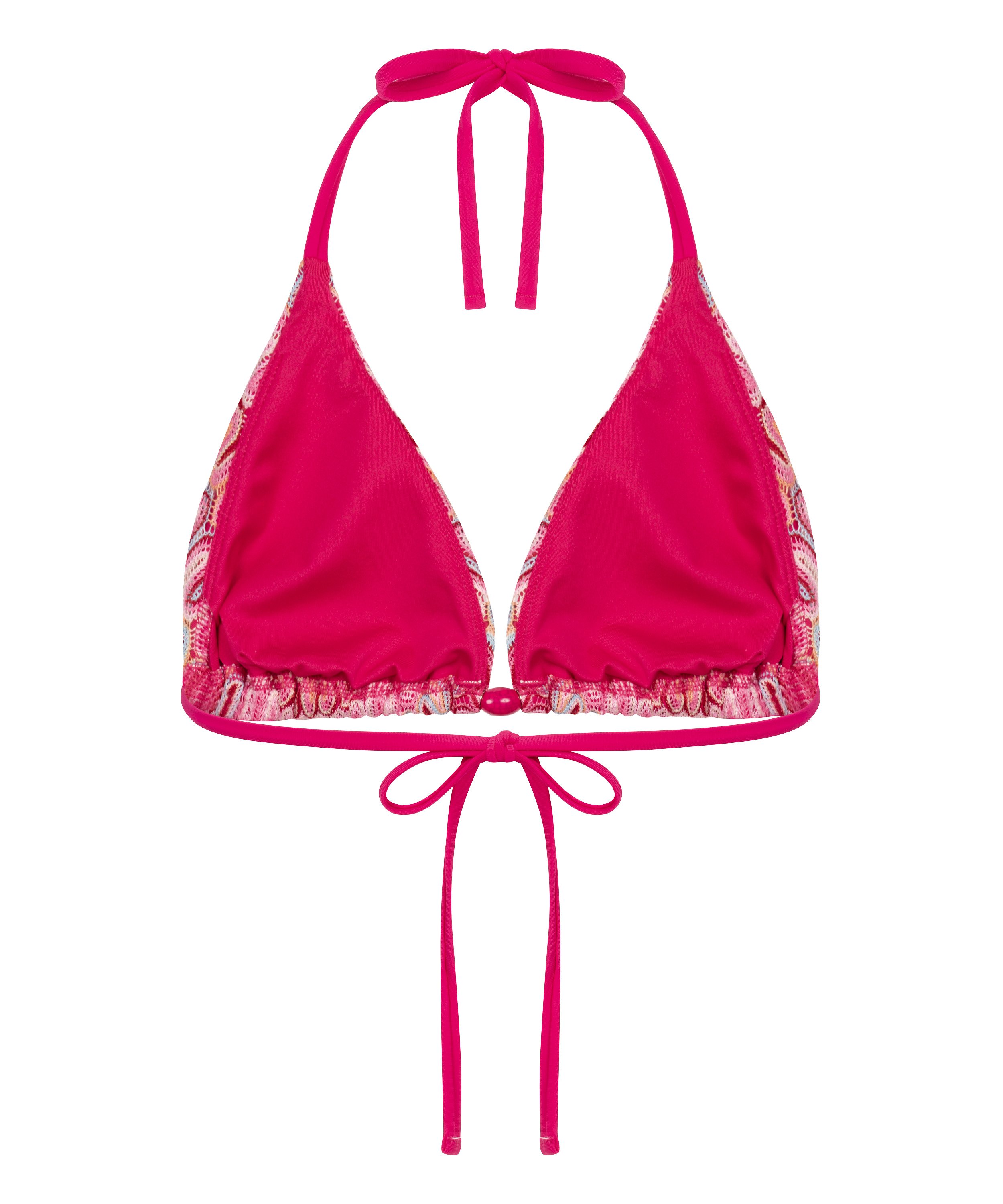 Top de bikini de tri&aacute;ngulo Cali, Rosa, main