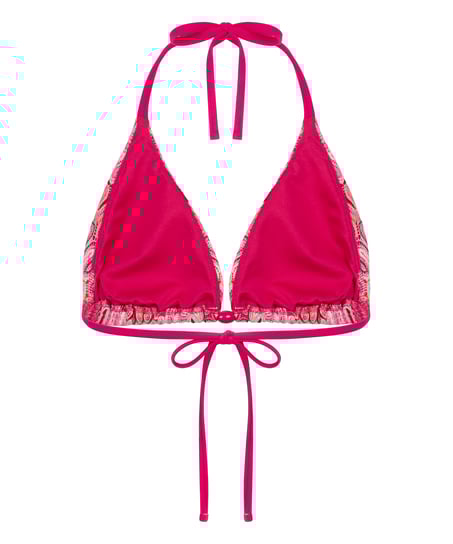 Top de bikini de tri&aacute;ngulo Cali, Rosa