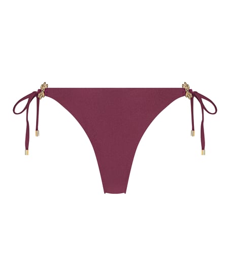 Braguita de Bikini de Corte Alto Yucatan, Rojo