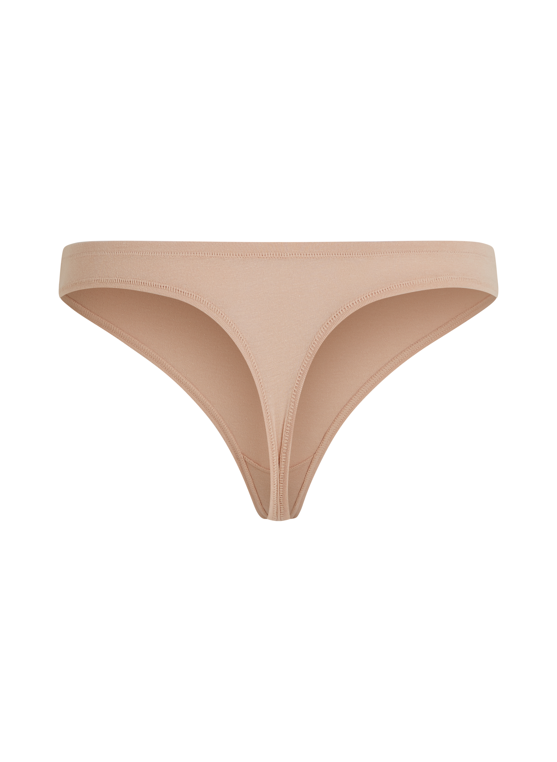 Tanga de Algodón Kira, Beige, main