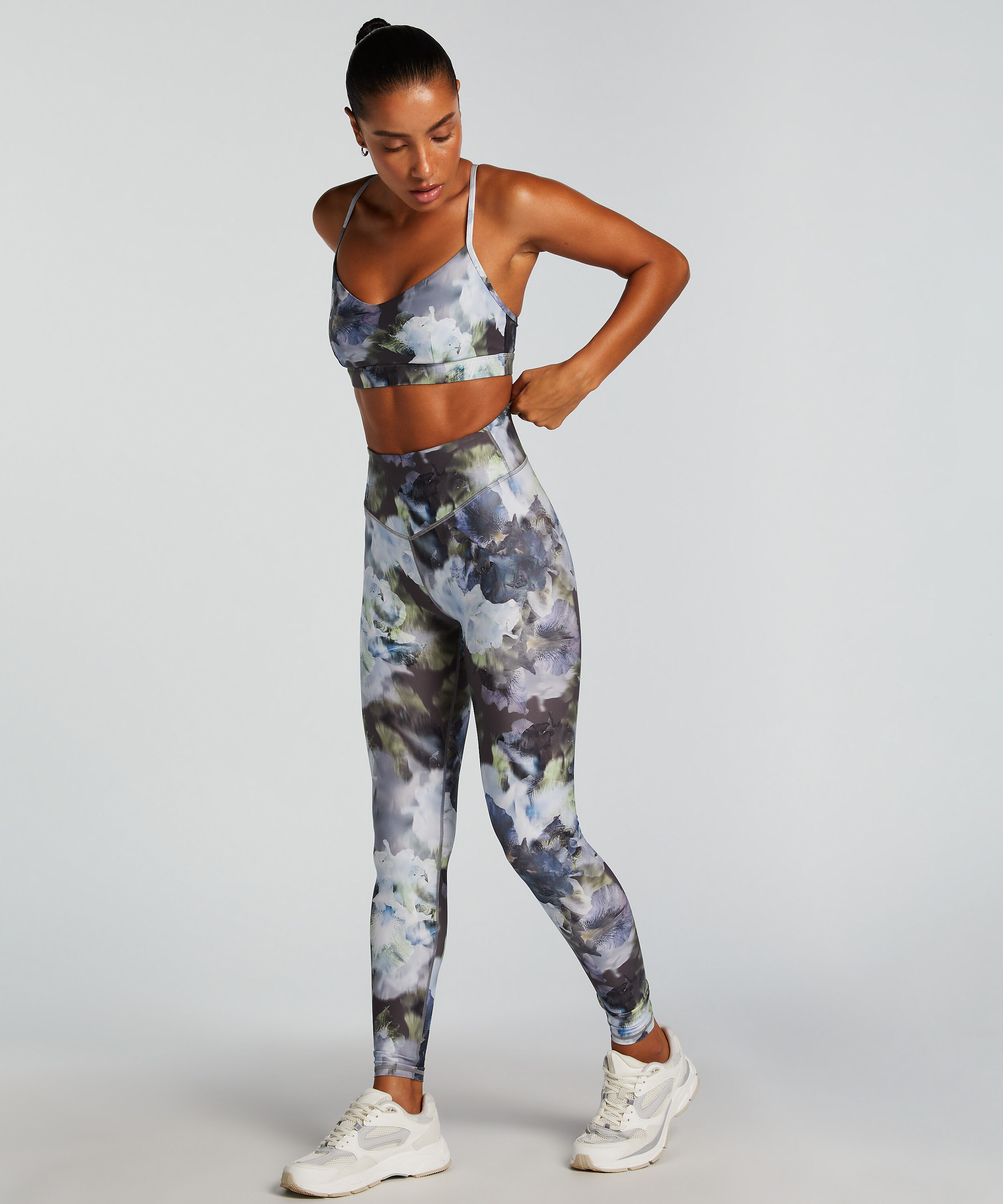 HKMX Leggings de talle alto, Gris