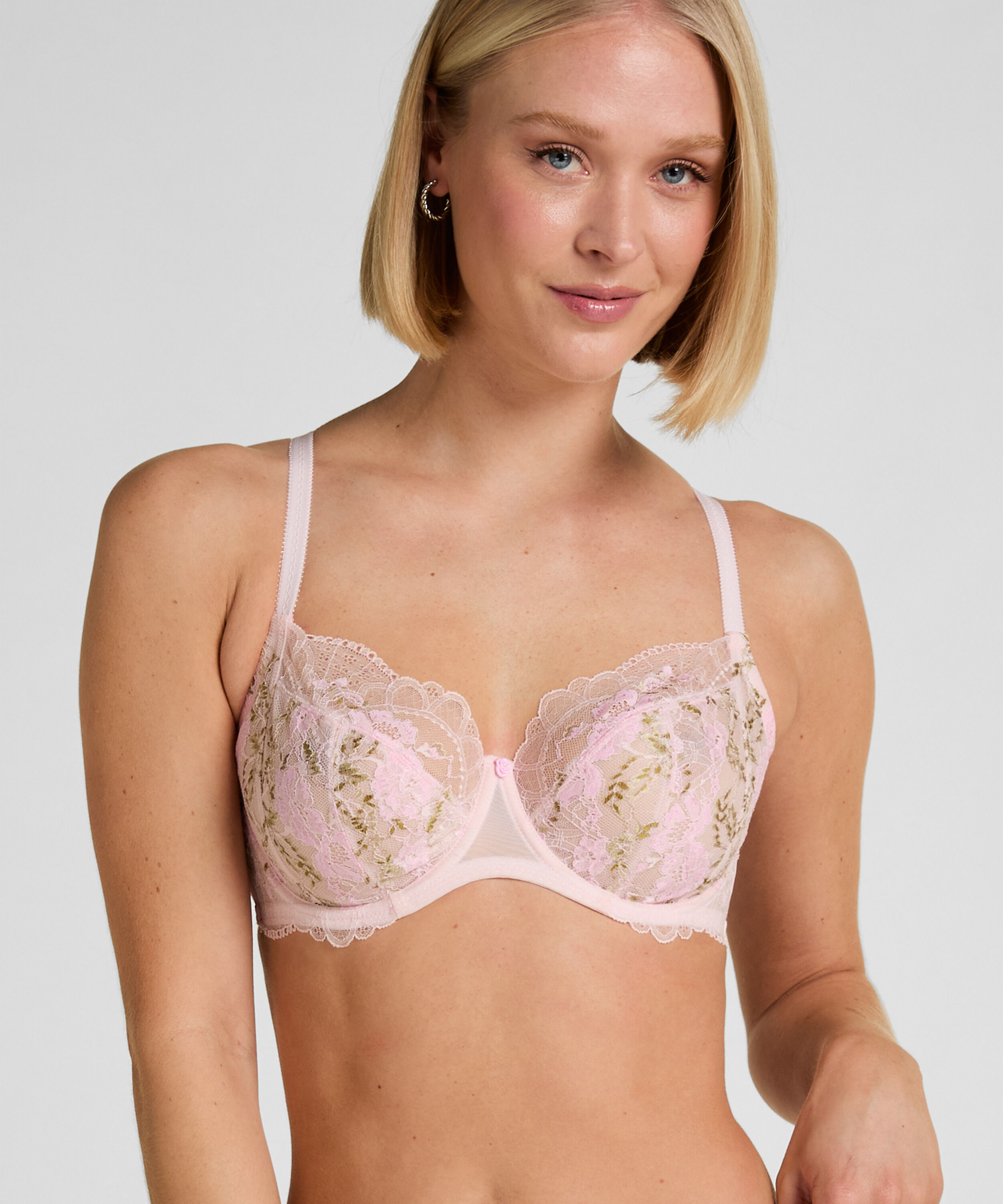 Sujetador Miri Con Aros Sin Relleno, Rosa