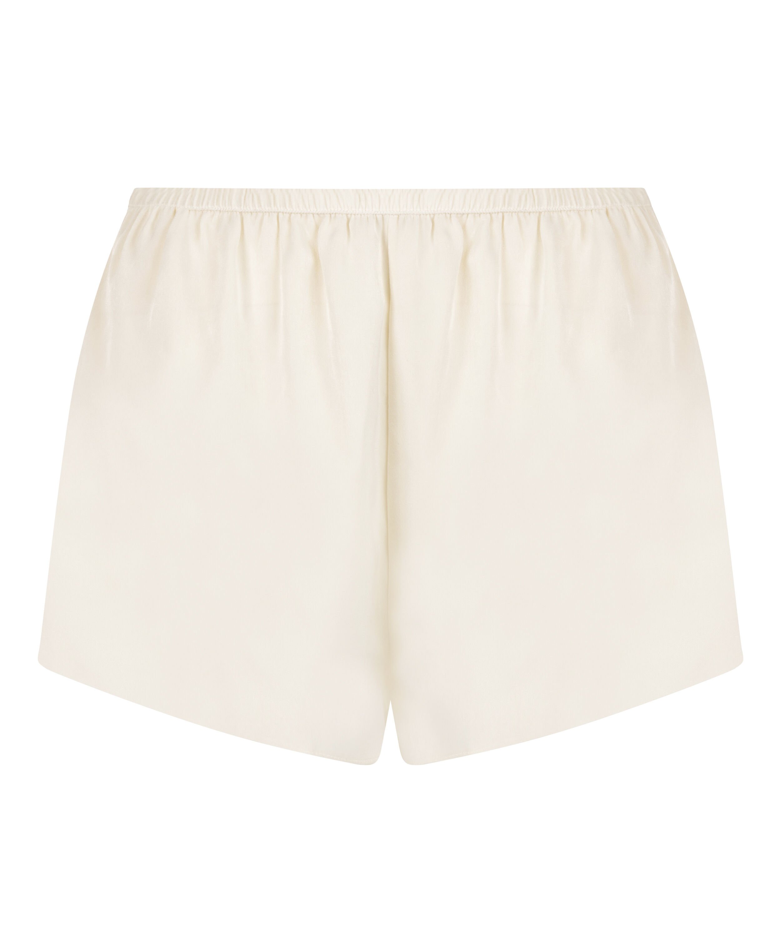 Short de sat&eacute;n Minimal, Blanco