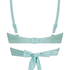 Top de bikini push-up con aros y relleno Sydney, Azul