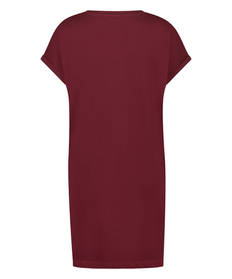 Camis&oacute;n de escote redondo, Rojo