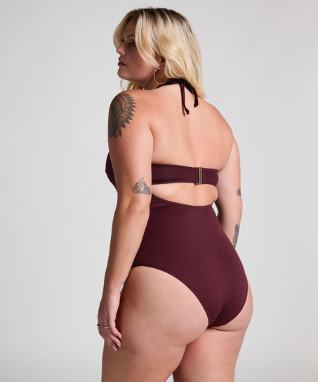 Bañador bandeau de neopreno, Morado