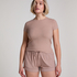 Short de punto Rib Essential, Beige