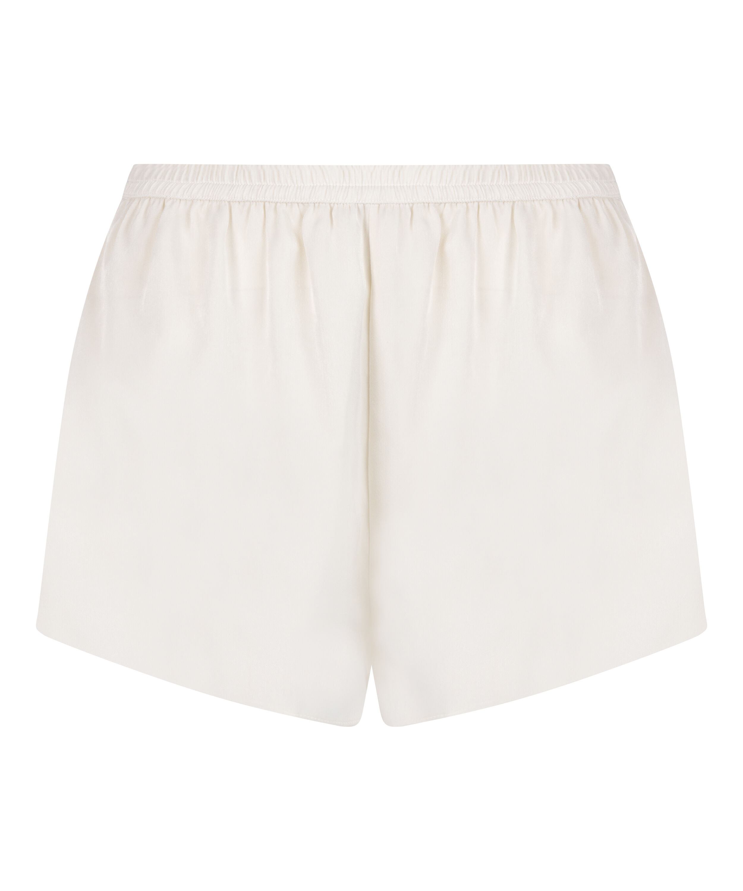 Short de sat&eacute;n Minimal, Blanco