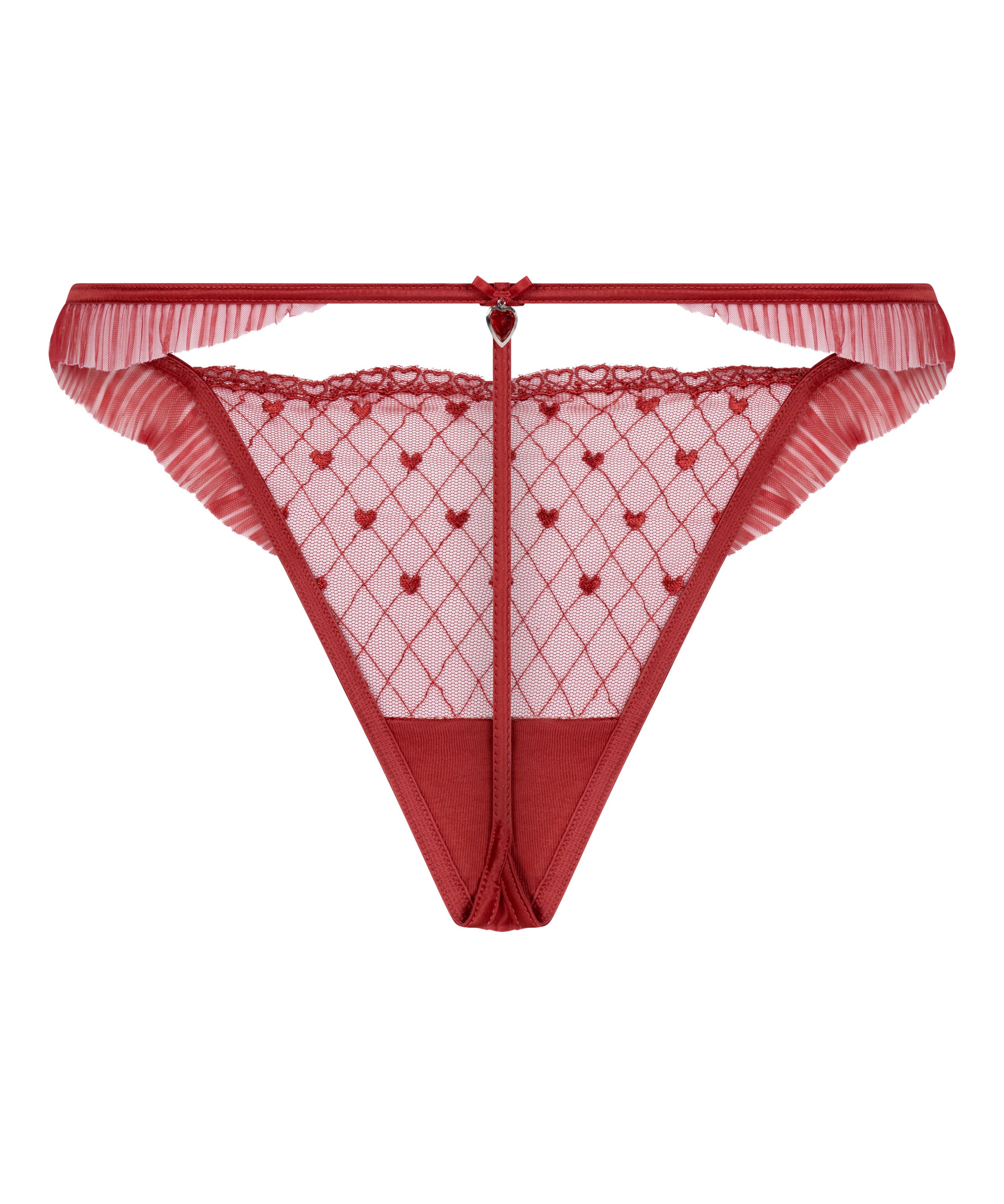 Tanga de talle alto Cordelie, Rojo, main
