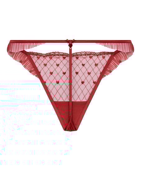 Tanga de talle alto Cordelie, Rojo