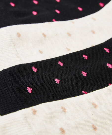 2 Pares Calcetines Algod&oacute;n, Negro