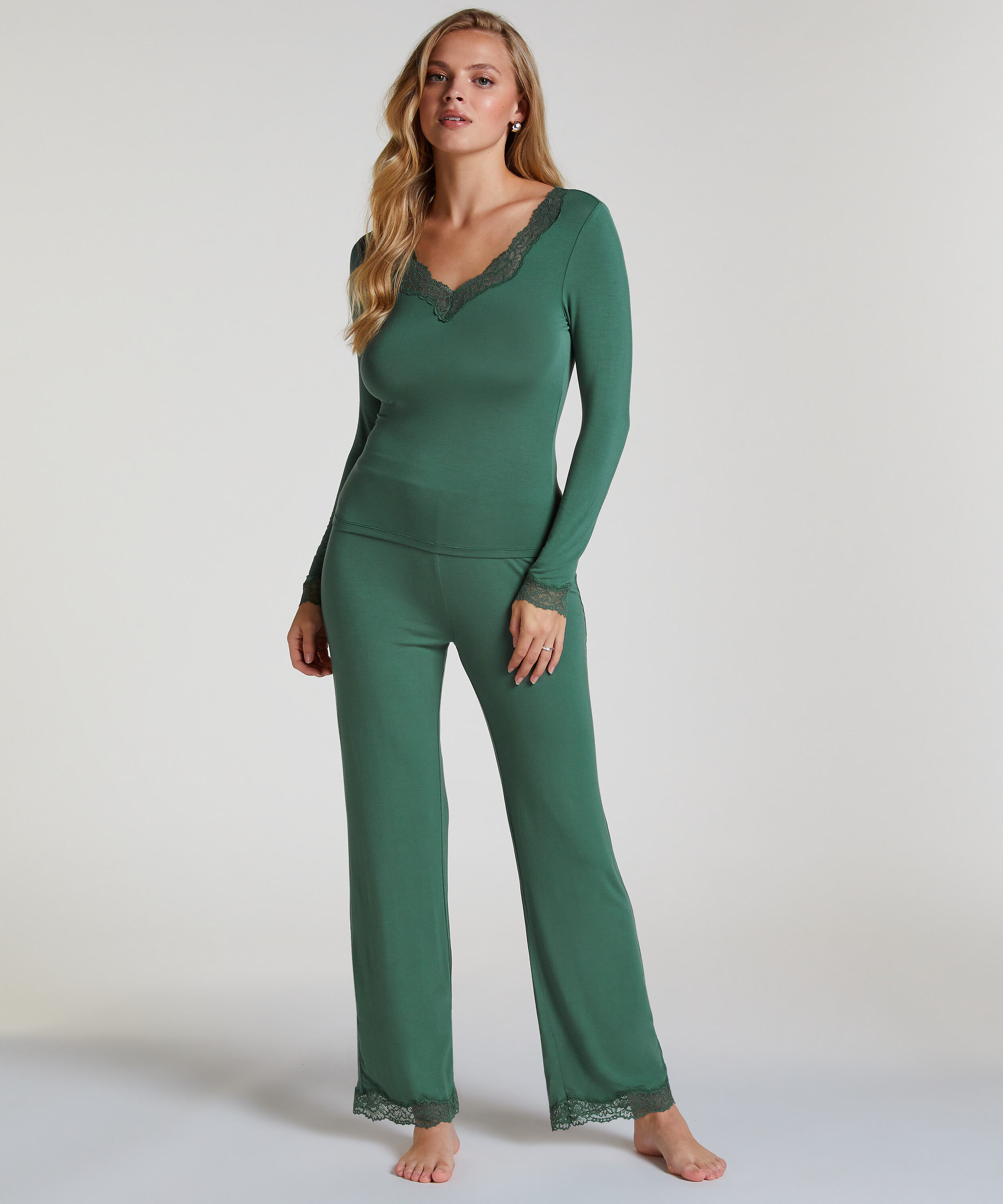 Conjunto de pijama, Verde