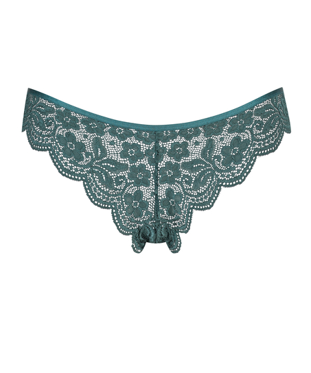 Braguita brasile&ntilde;a de pierna alta, Azul