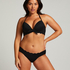 Braguita de Bikini Rio Scallop, Negro