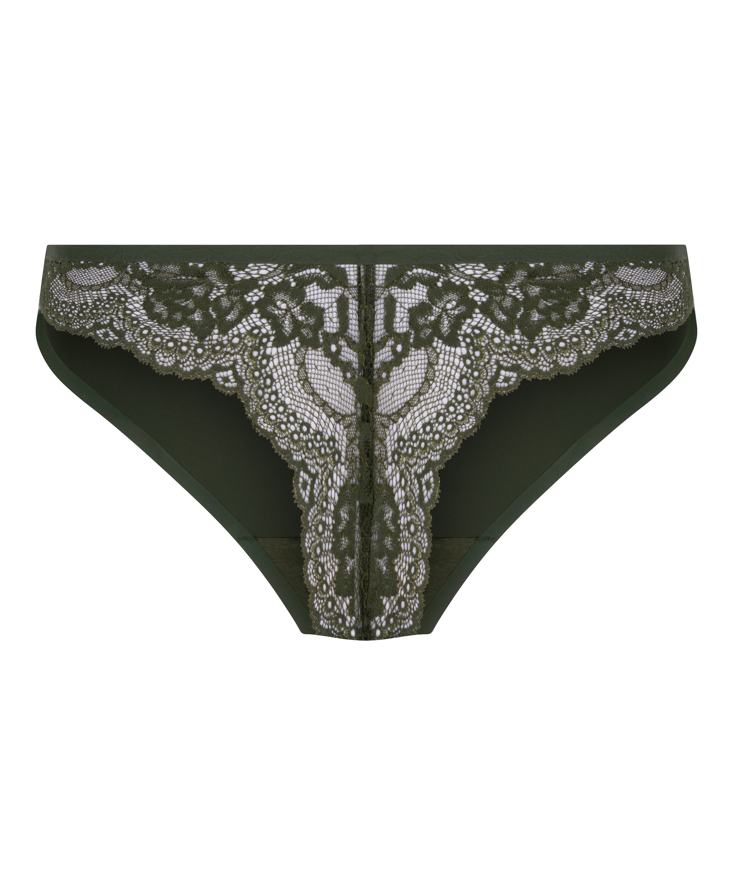 Invisible Tanga Lace Back, Verde, main