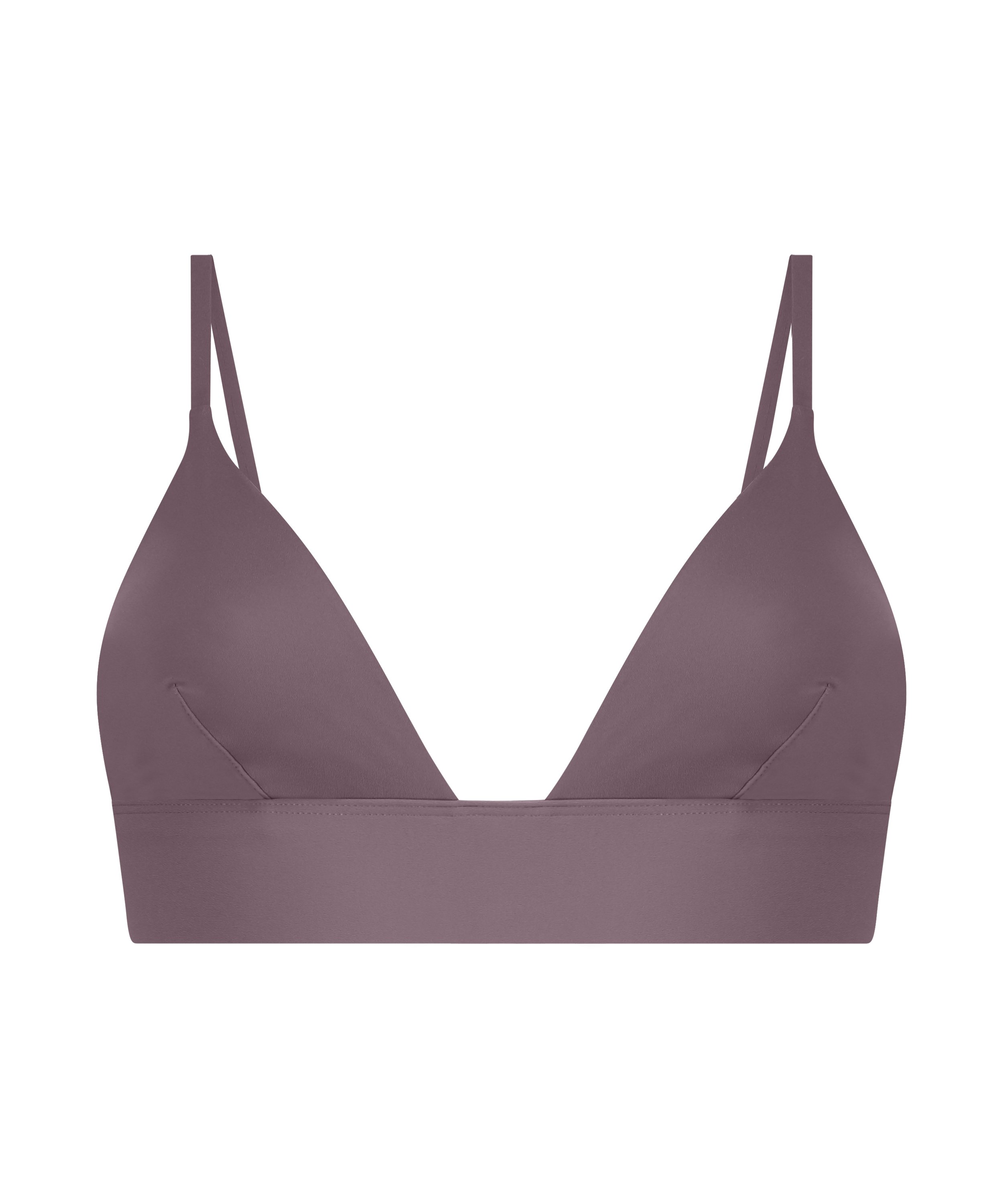 Triangular Bralette Smooth, Marr&oacute;n, main