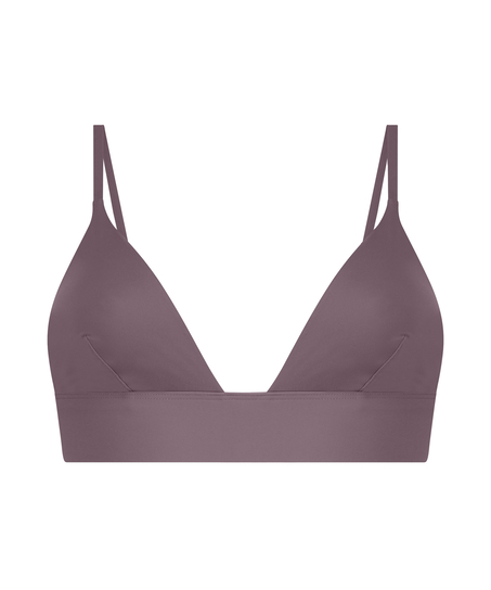 Triangular Bralette Smooth, Marr&oacute;n
