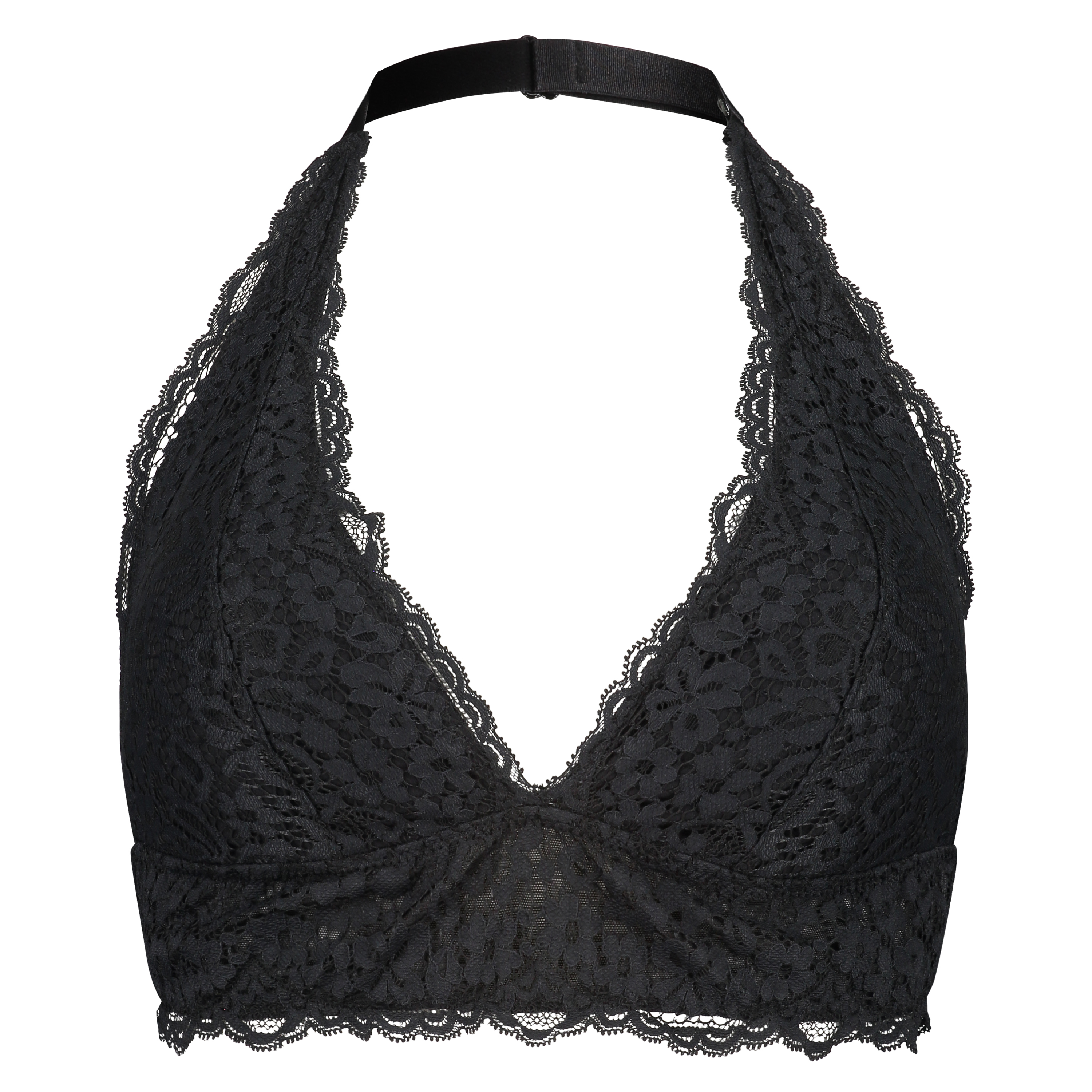 Bralette Rose, Negro, main