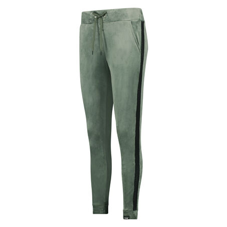Pantal&oacute;n de deporte de terciopelo de HKMX, Verde