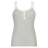 Singlet top cami rib lace, Gris