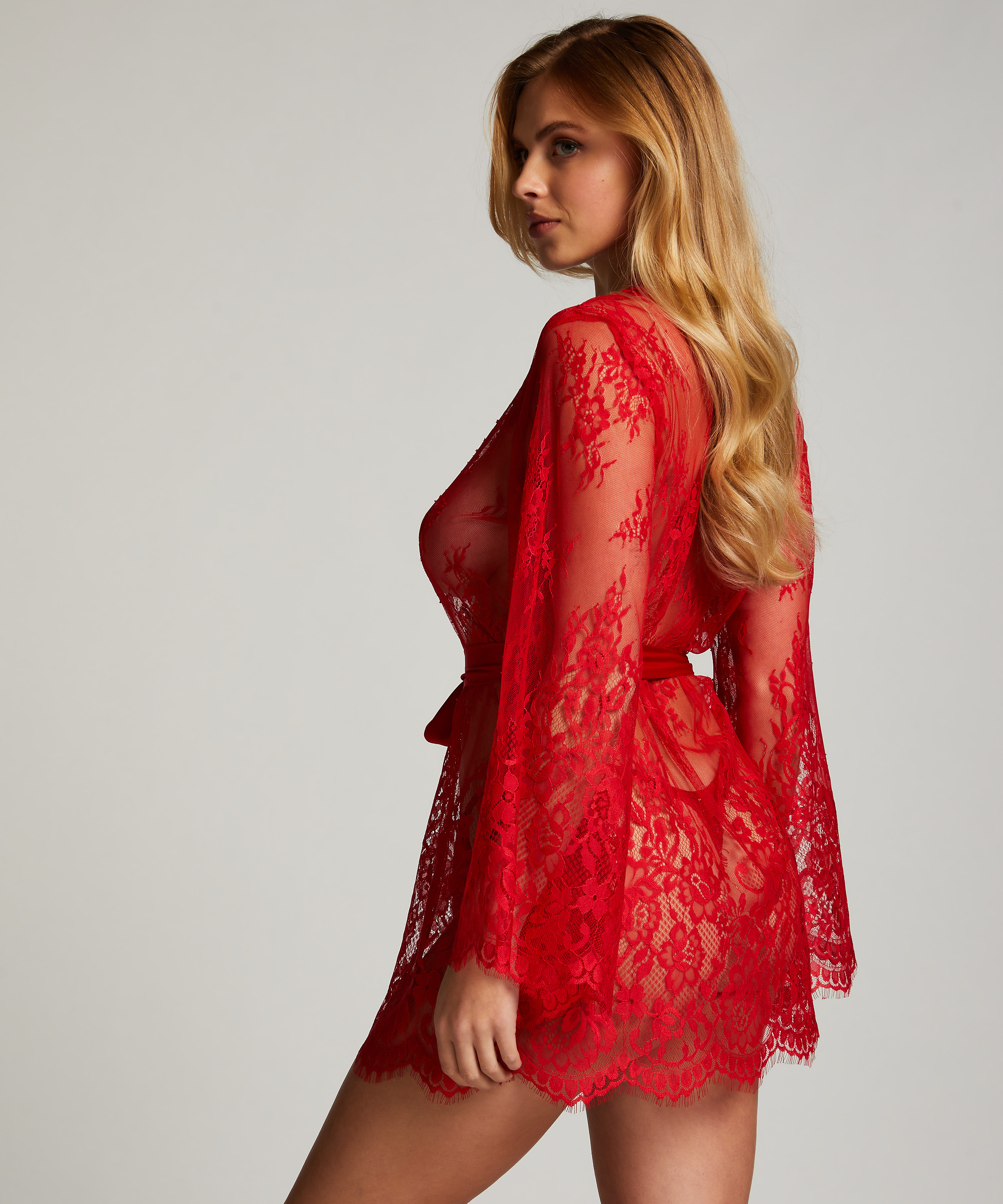 Kimono Lace Isabelle, Rojo, main