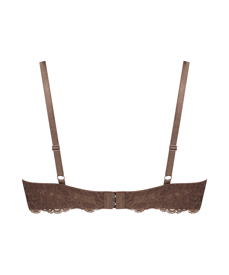 Sujetador con aros no preformado Marine, Marr&oacute;n