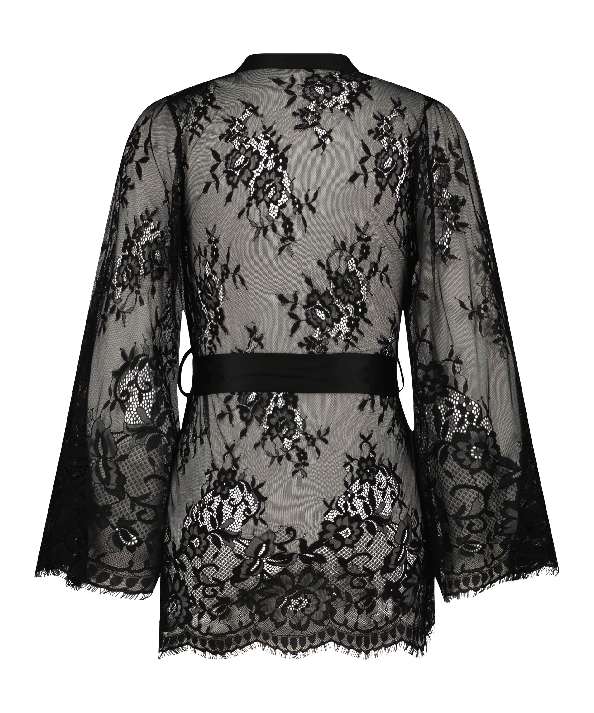 Kimono Lace Isabelle, Negro, main