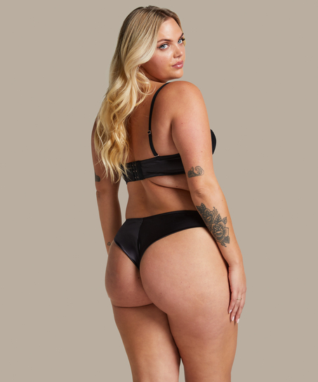 Sujetador de aros preformado sin tirantes Chalice, Negro