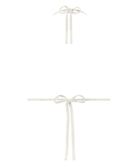 Top de bikini triangular Maui, Blanco