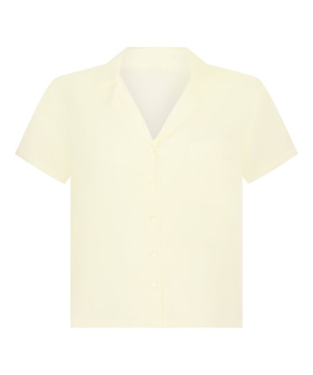 Chaqueta de manga corta de satén, Amarillo