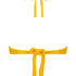Top de bikini bandeau Crinkle, Amarillo