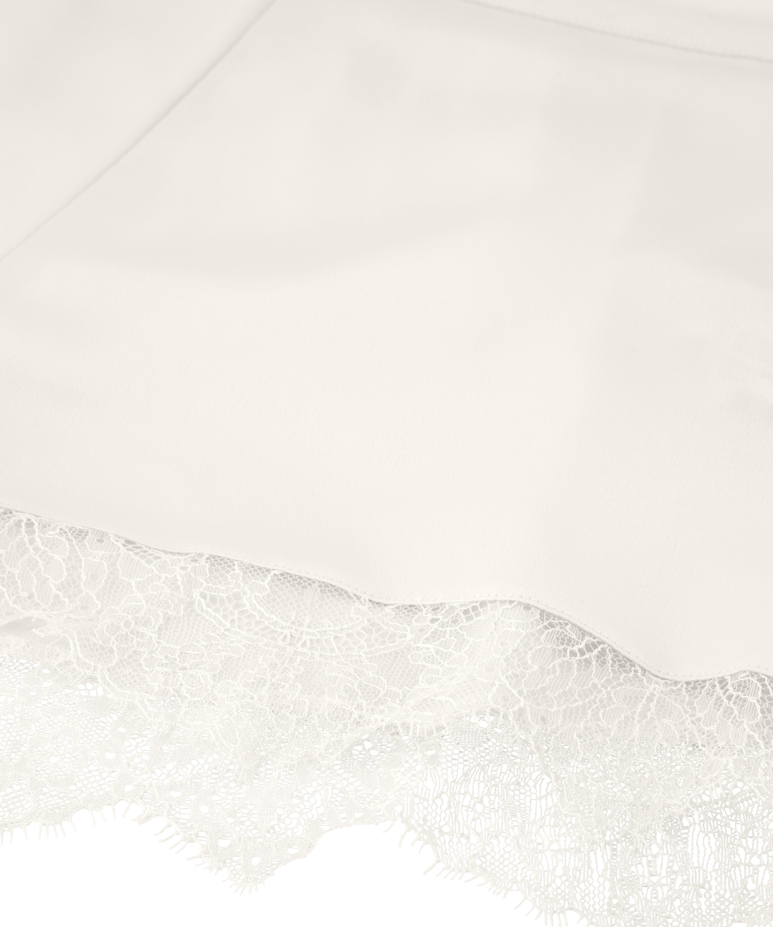 Short de satén Camille, Blanco, main