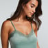 Camiseta top Velours Lace, Verde