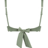 Top de bikini triangular Scallop, Verde