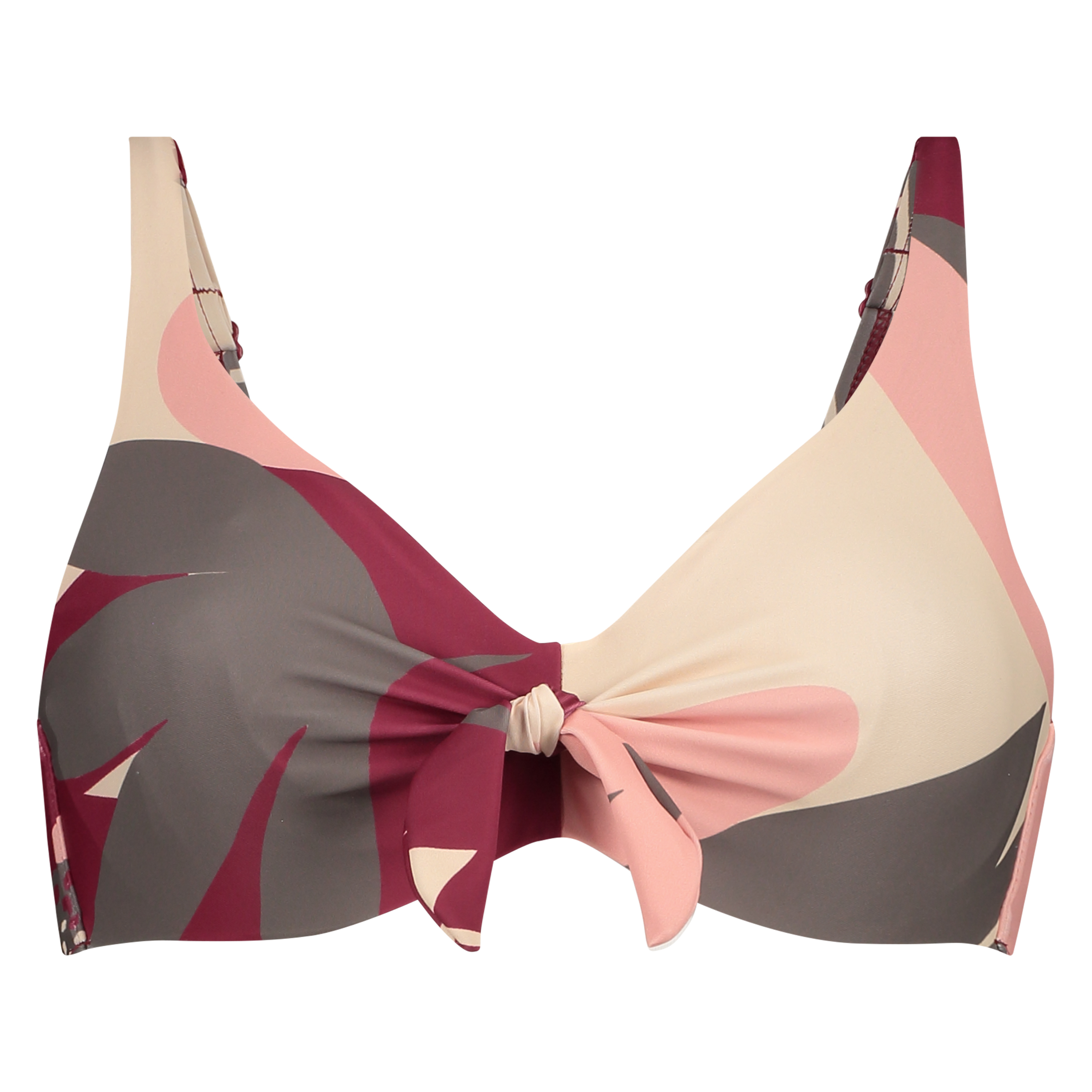 Top de bikini de aros no preformado Print Game, Rosa, main