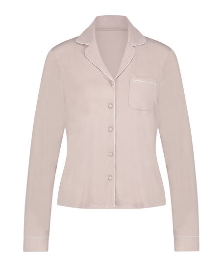 Chaqueta de manga larga de jersey Essentil, Beige