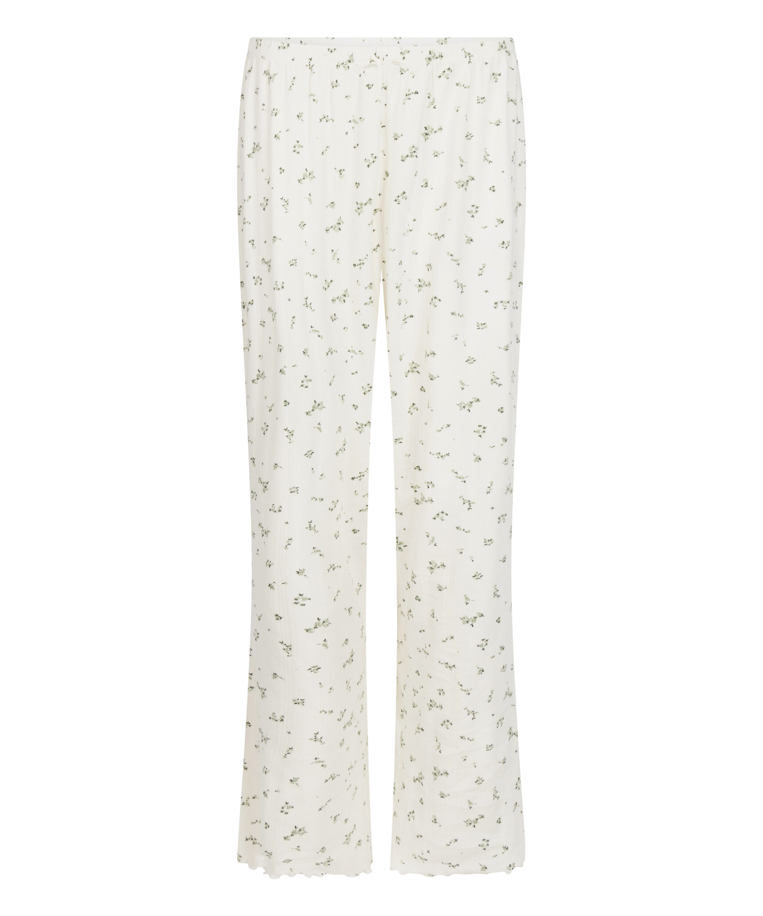 Pyjama Pant Loose Pointelle, Blanco
