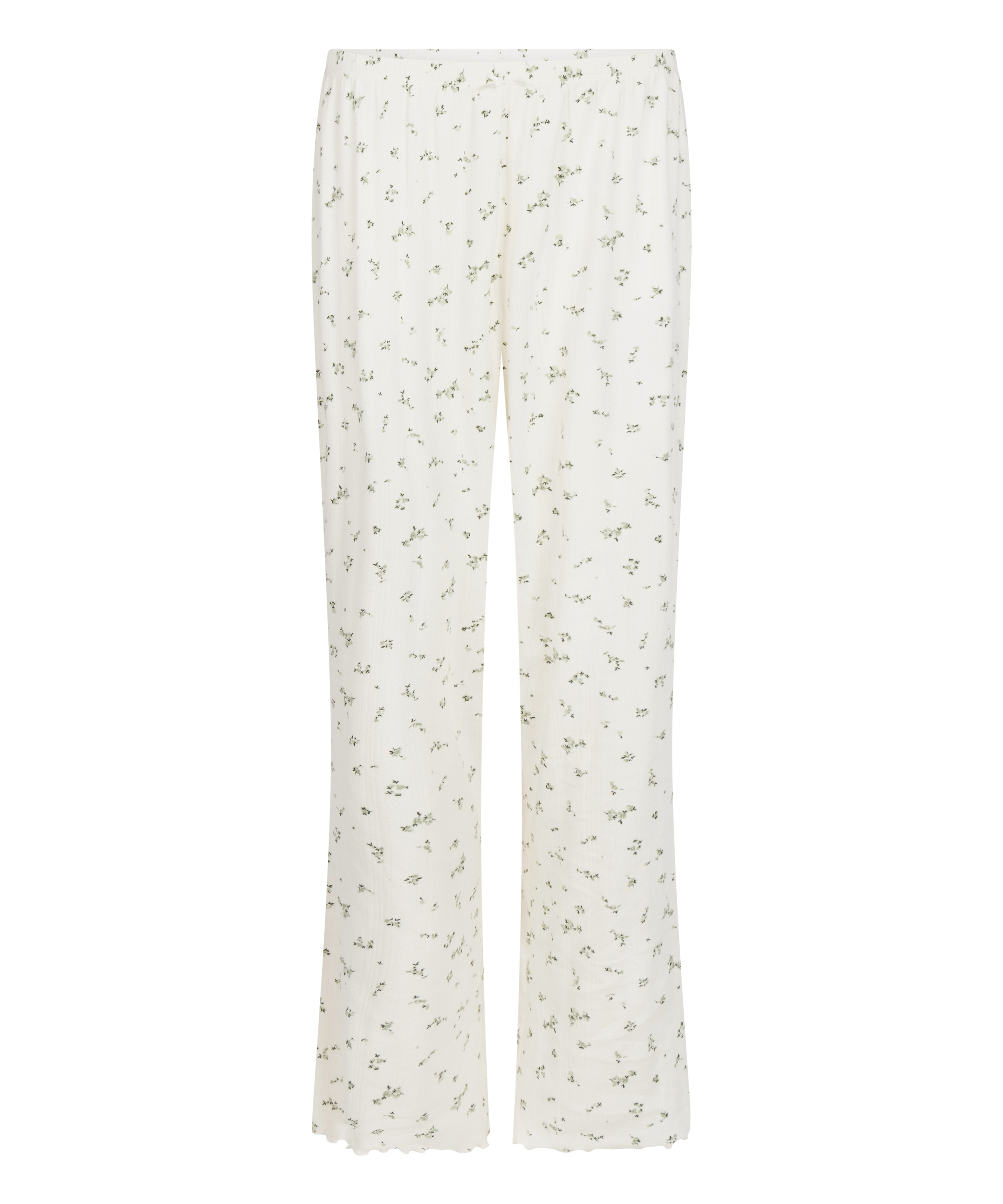 Pyjama Pant Loose Pointelle, Blanco, main