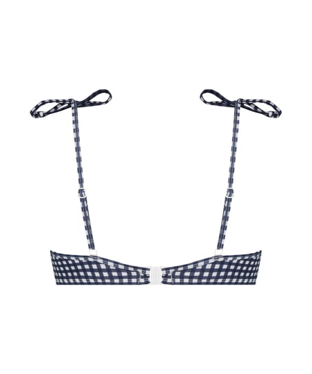 Top de bikini con aros preformado Seychelles, Azul