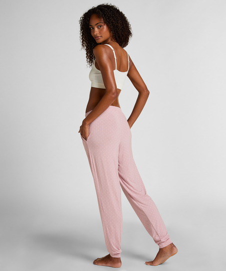 Pantal&oacute;n de pijama Jersey, Rosa