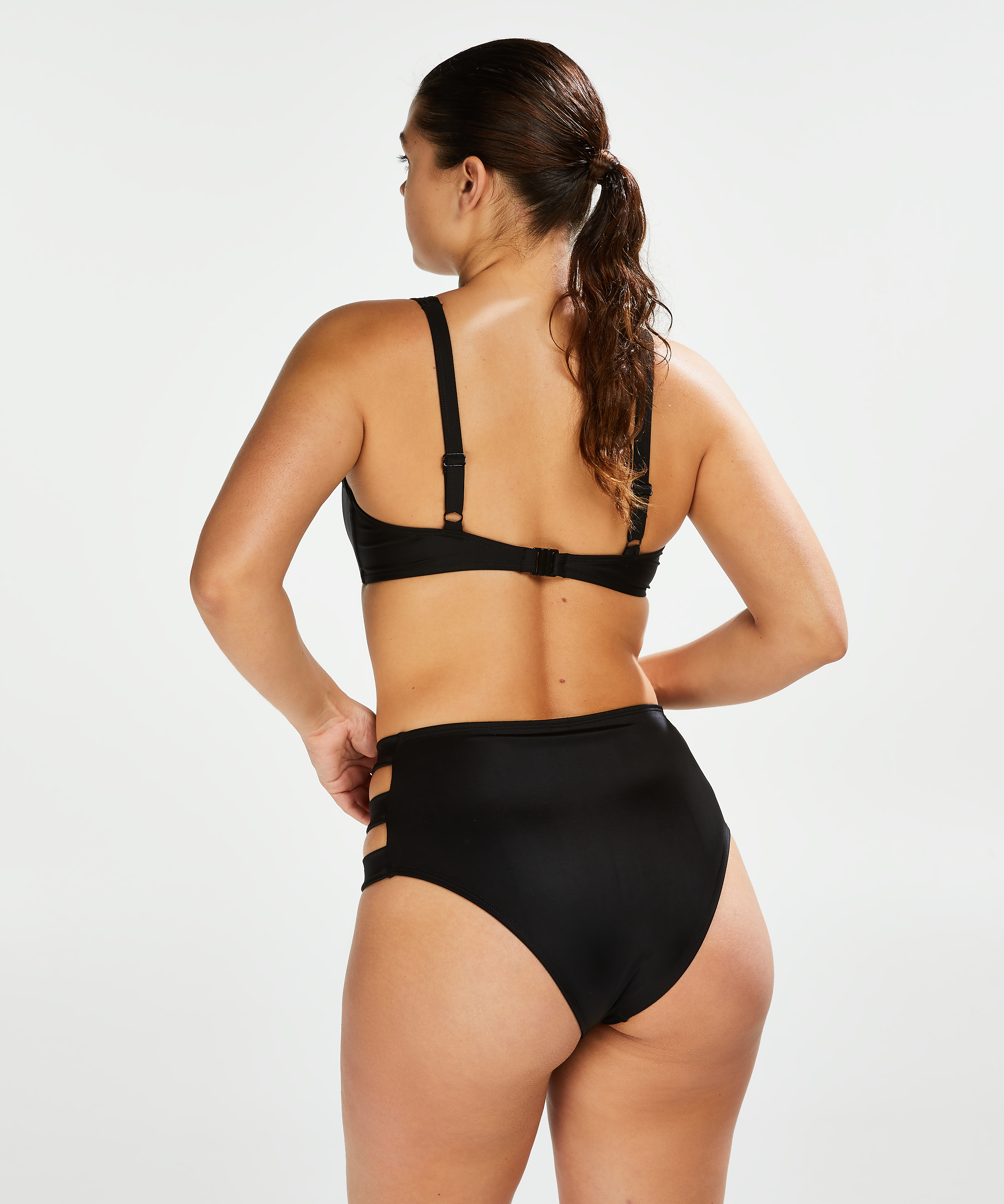 Braguita de bikini de corte alto Sunset Dream, Negro, main