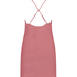 Vestido lencero de satén Zara, Rosa