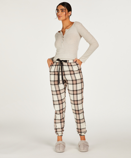 Tall Pantal&oacute;n de pijama Twill Check, Beige