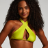 Top de bikini triangular Luxe Multi Way, Verde