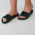 Pantuflas de terciopelo y piel sint&eacute;tica, Verde