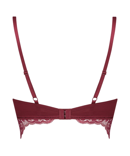Sujetador longline de aros preformado Elise, Rojo